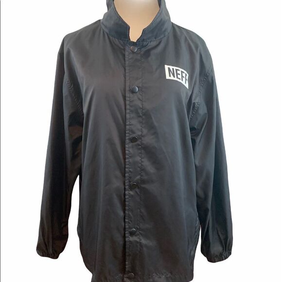 Neff black forever fun windbreaker jacket xl - Picture 1 of 8
